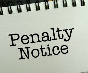 Penalty notice for Share Investing
